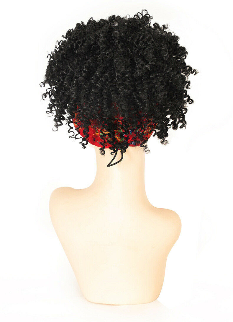 Synthetic African Hair Headband Wigs for Black Women Afro Kinky Curly Wrap Wigs