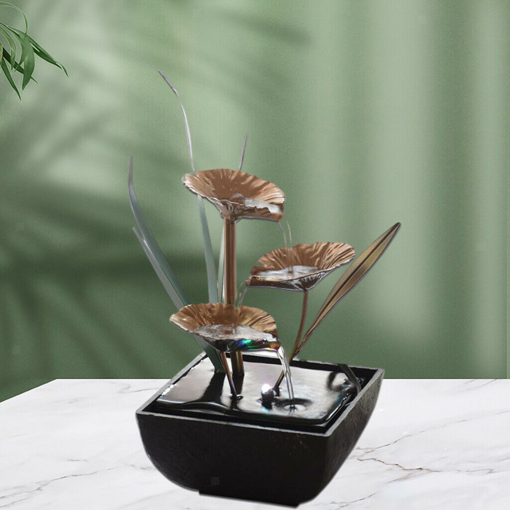 Indoor Fountain Tabletop Water Fountain Fortune Feng Shui Ornaments Landscaping