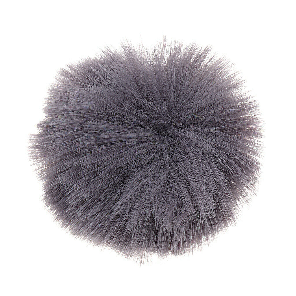 4xFurry Cover Wind Screen Windshield Wind Muff For Lapel Lavalier Microphone