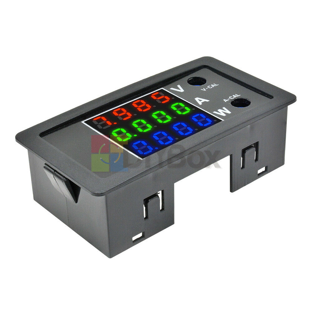 100V 10A 1000W Voltage Current Power Meter 4 High Precision Red Blue Green Digit
