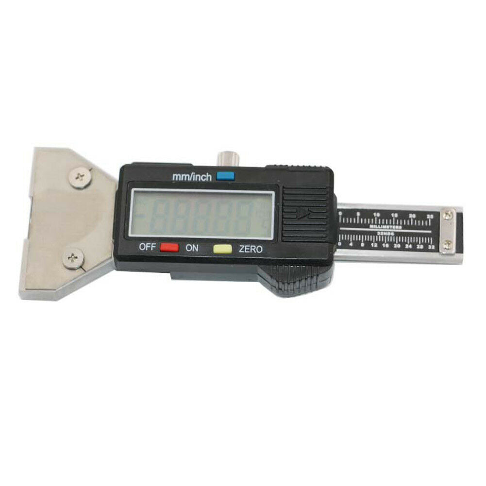 Digital LCD Car Tyre Tire Tread Depth Gauge Digital Meter 25mm Metric/in Tool