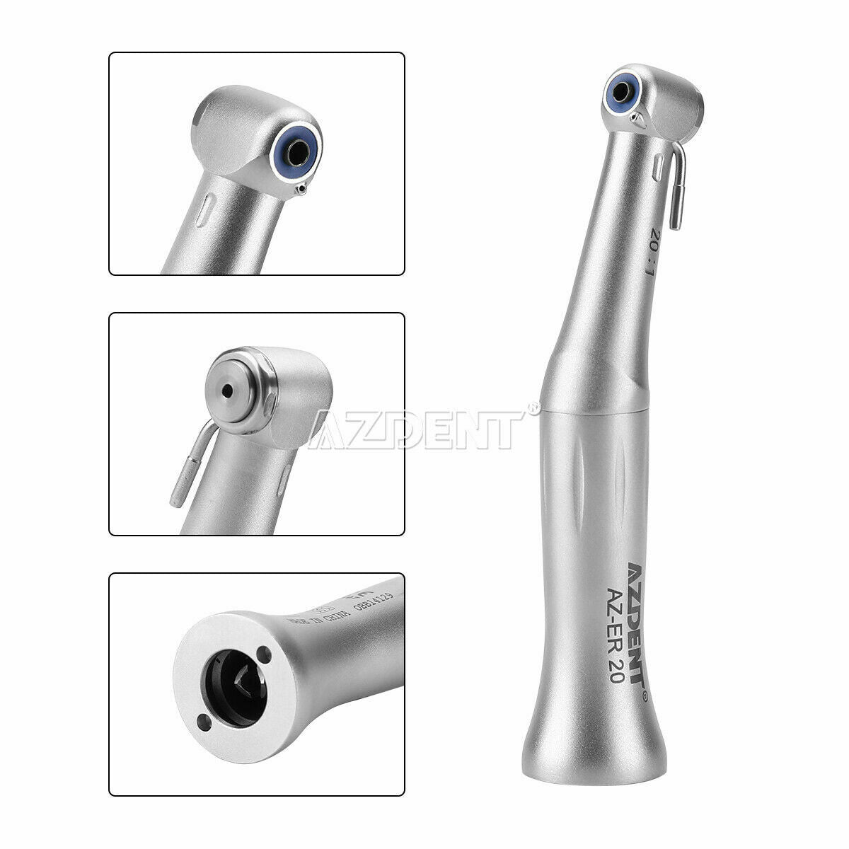 3pcs 20:1 Reduction Implant Contra Angle Dental E-Type Handpiece For NSK Motor