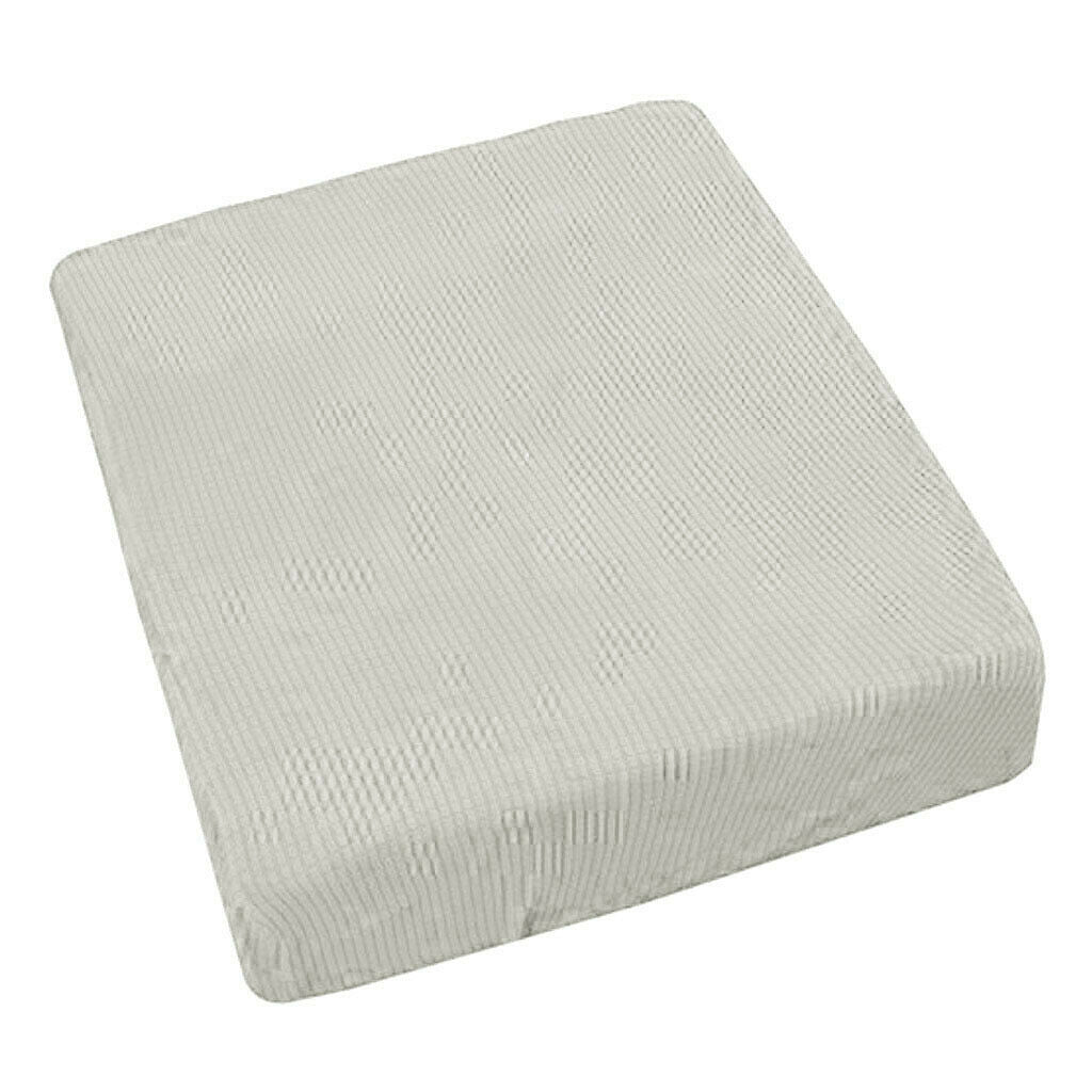 2 Single & 1 Double Seater White Comfortable Stretch Sofa Futon Seat Cushion
