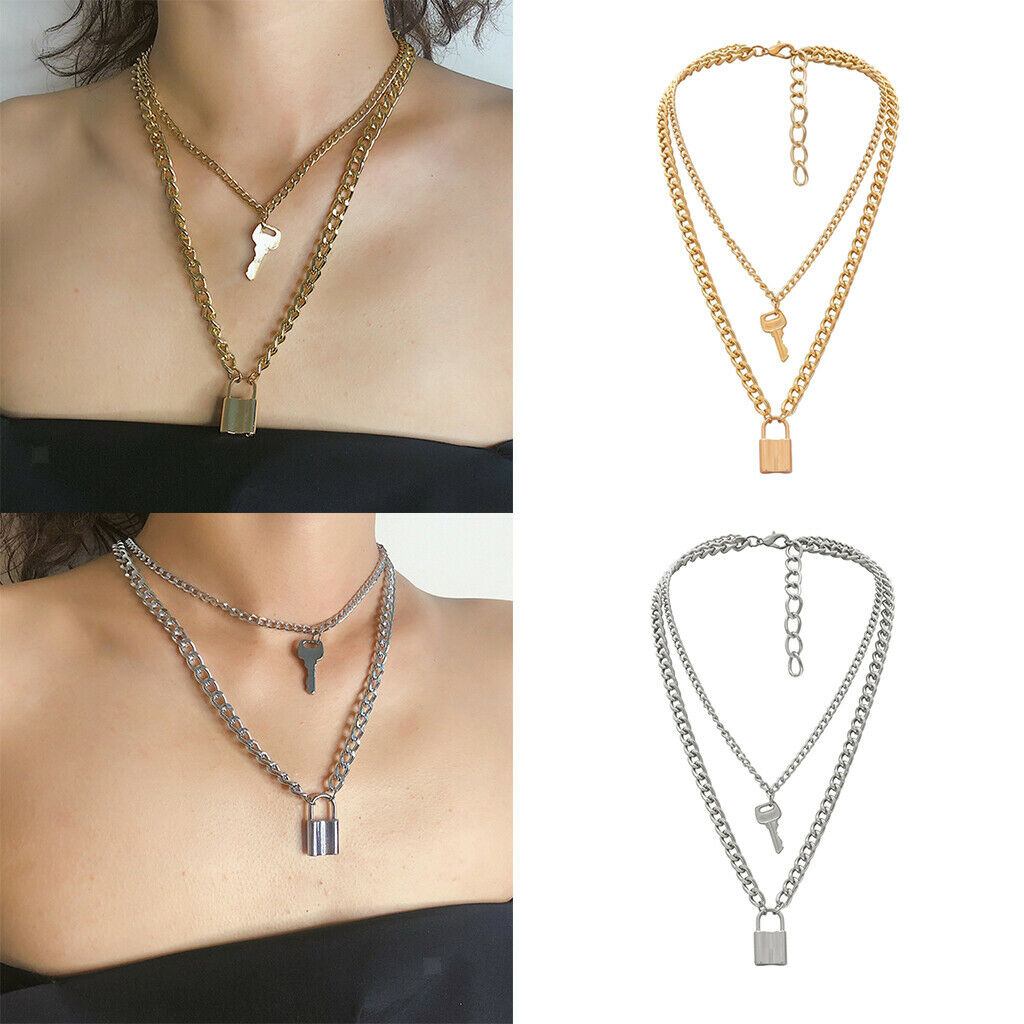 Fashion Jewelry Multilayer Clavicle Pendant Necklace Sweater Chain  Golden