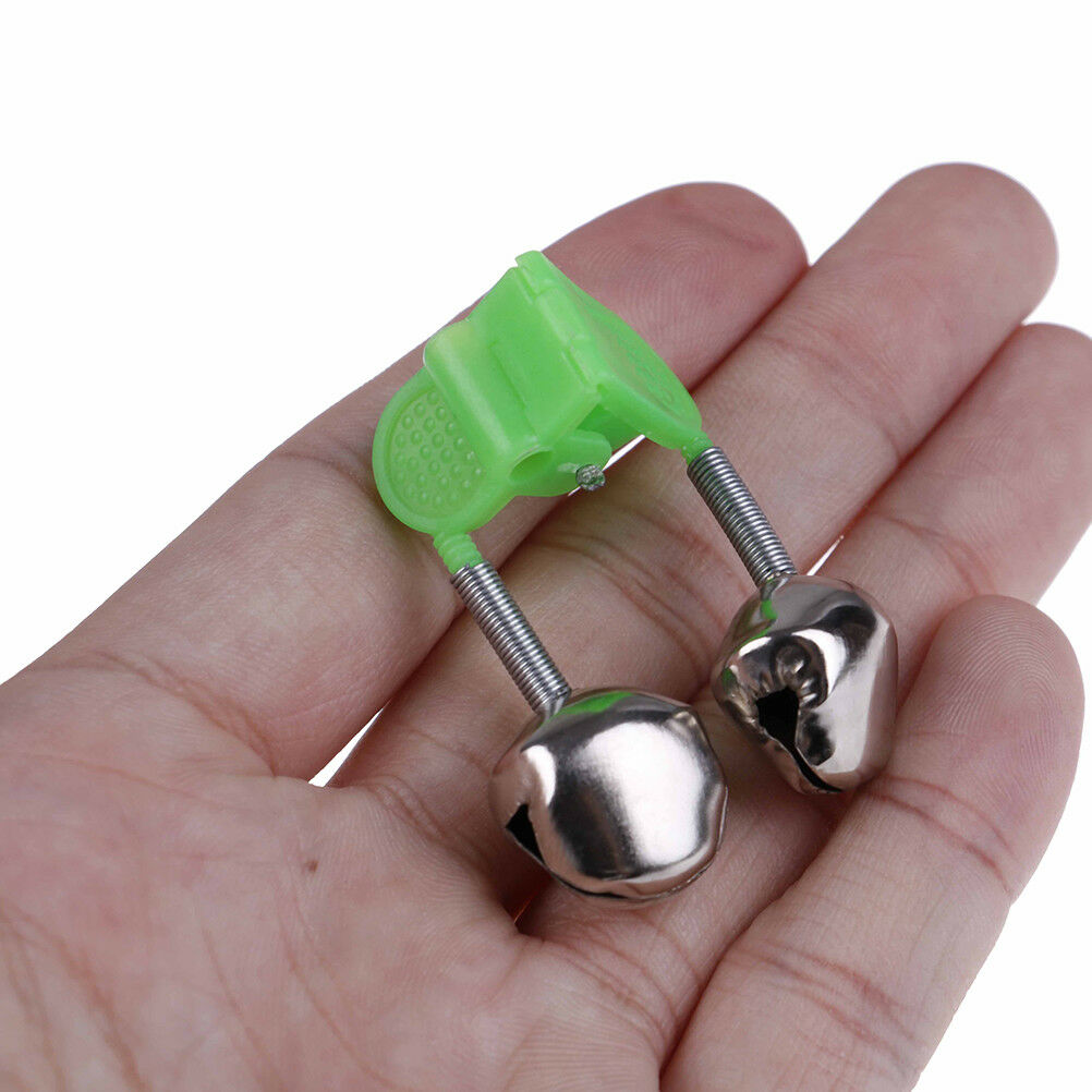 10Pcs Fishing bite alarms fishing rod stalk bells clamp tip fishing tackle S BU