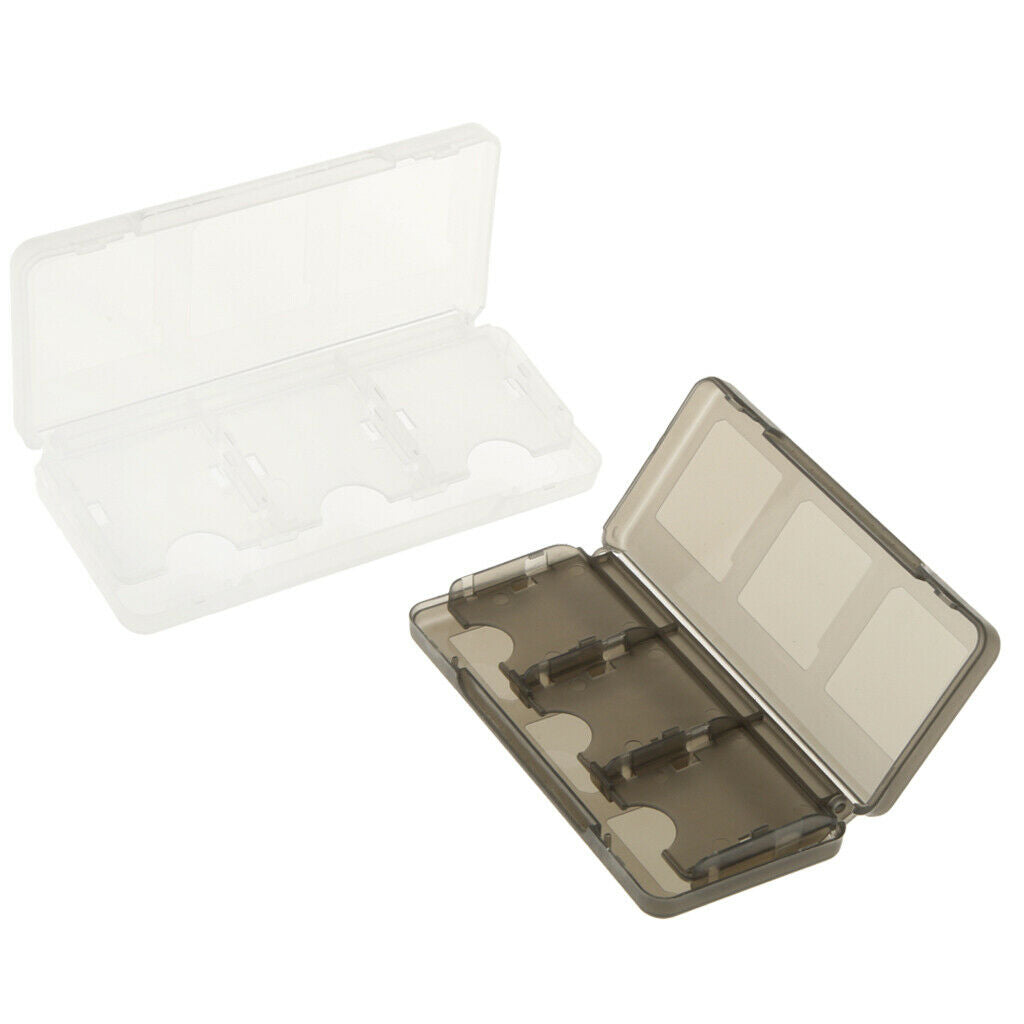 6 in 1 Card Box Storage Holder Case for 3DS Game Cards White