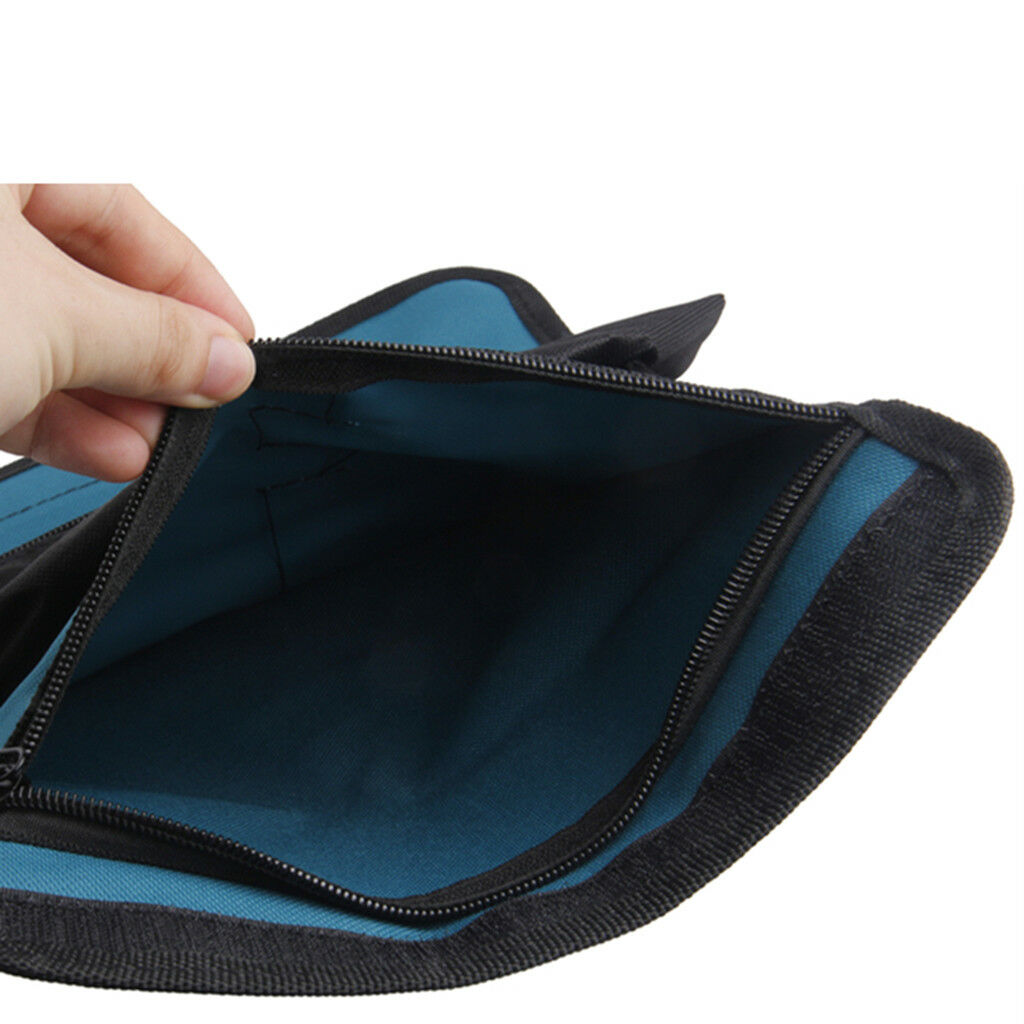 Waterproof Oxford Fabric Bag Electrician Roll Up Repairing Tool BagS Blue