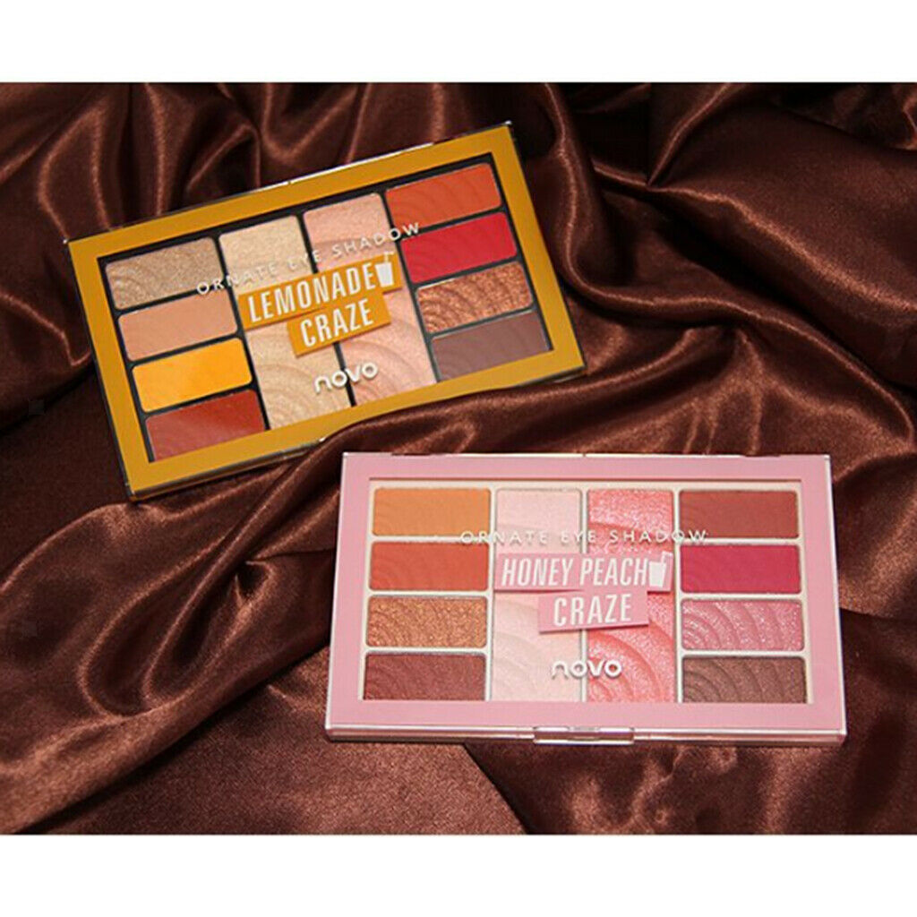 10 Colors Beauty Eyshadow Makeup Palette Matte Shimmer Pallet Lemon Theme