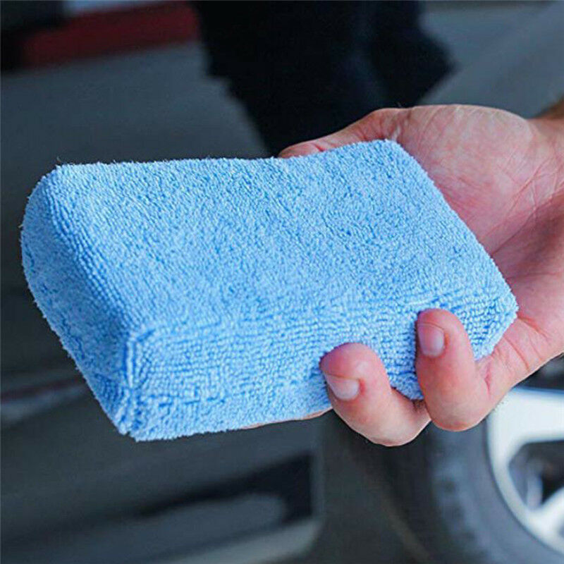 5xCar Microfiber Applicators Sponges Cloths Microfibre Hand Wax Polishing Pad CH
