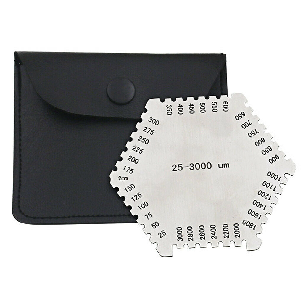 Wet Film Comb Hex Gauge Pocket Hex Gauge
