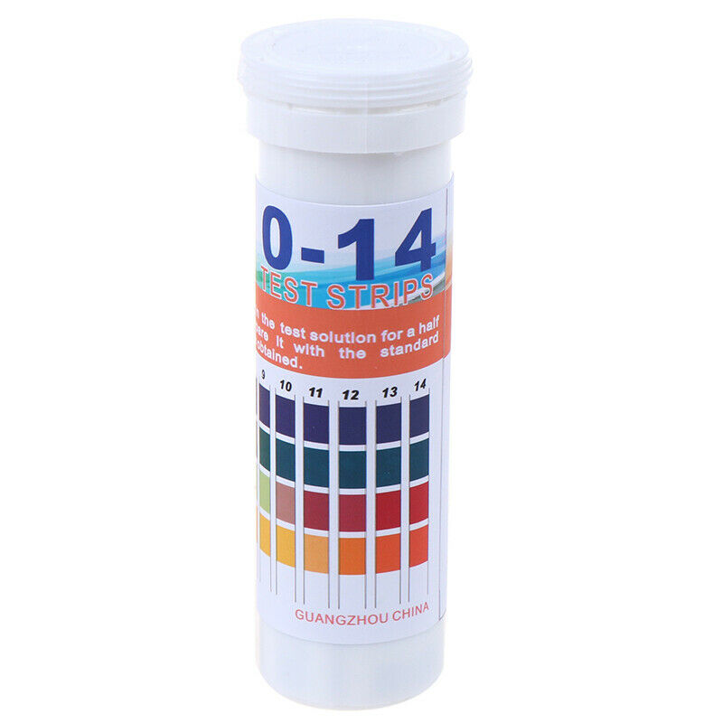 150 Strips Bottled PH Test Strip Full Range 0-14 pH Acidic Alkaline Indicator SJ