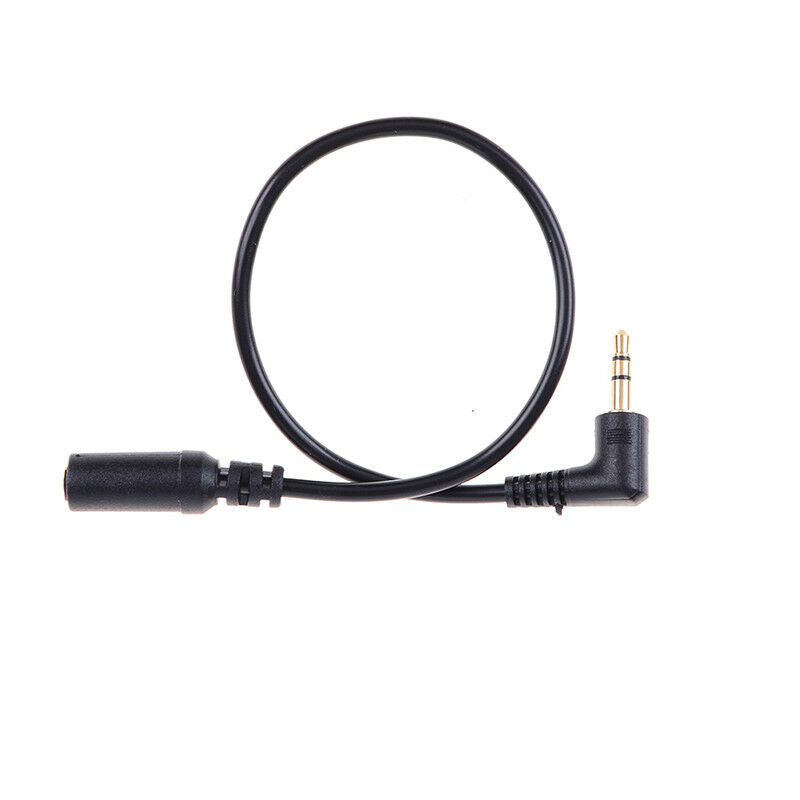 Audio stereo 3.5mm 3pole  male female 90 degree right angled extension cabl DD