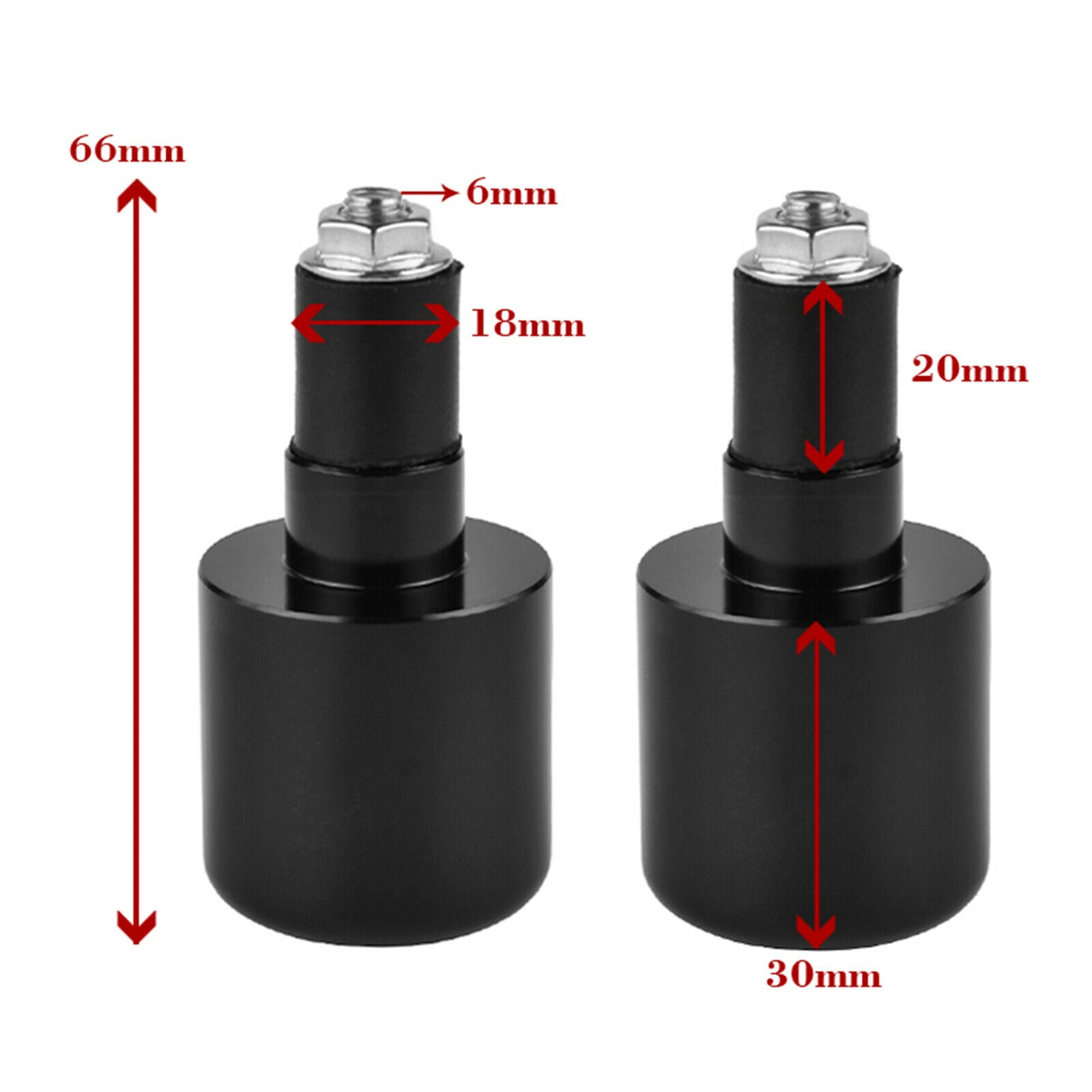 Motorcycle Ends Plugs Caps for Suzuki GSXR600 1000 2001-2014 Black
