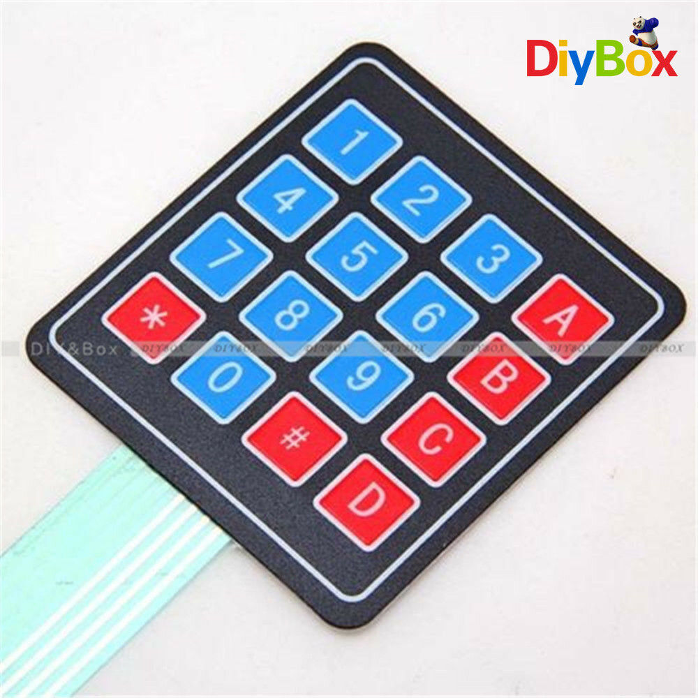 2Pcs 4 x 4 Matrix Array 16 Key Membrane Switch Keypad Keyboard F Arduino PIC