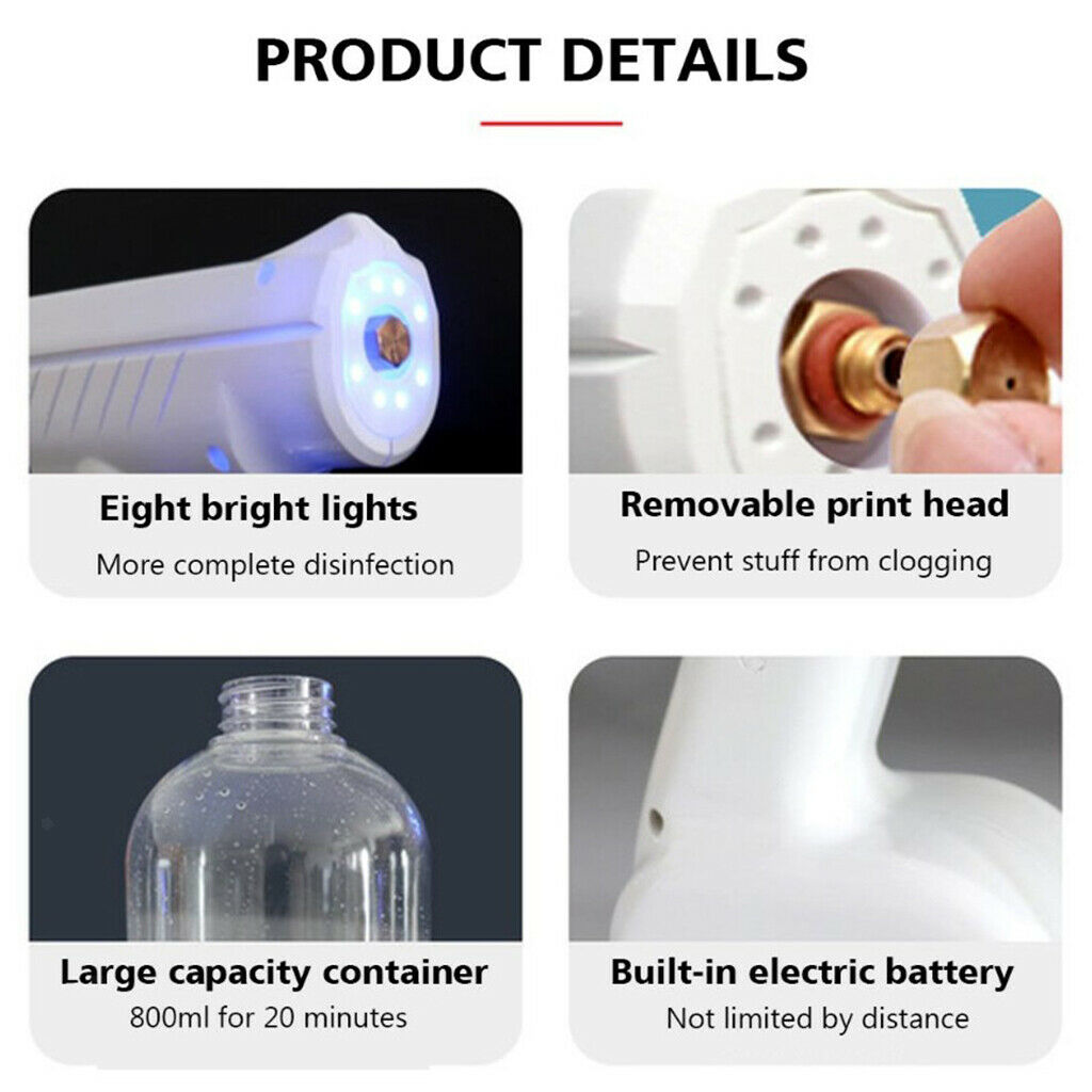 Handheld Nanos Steam Spray Guns Hair Smoke Machine for Home Car School Salon