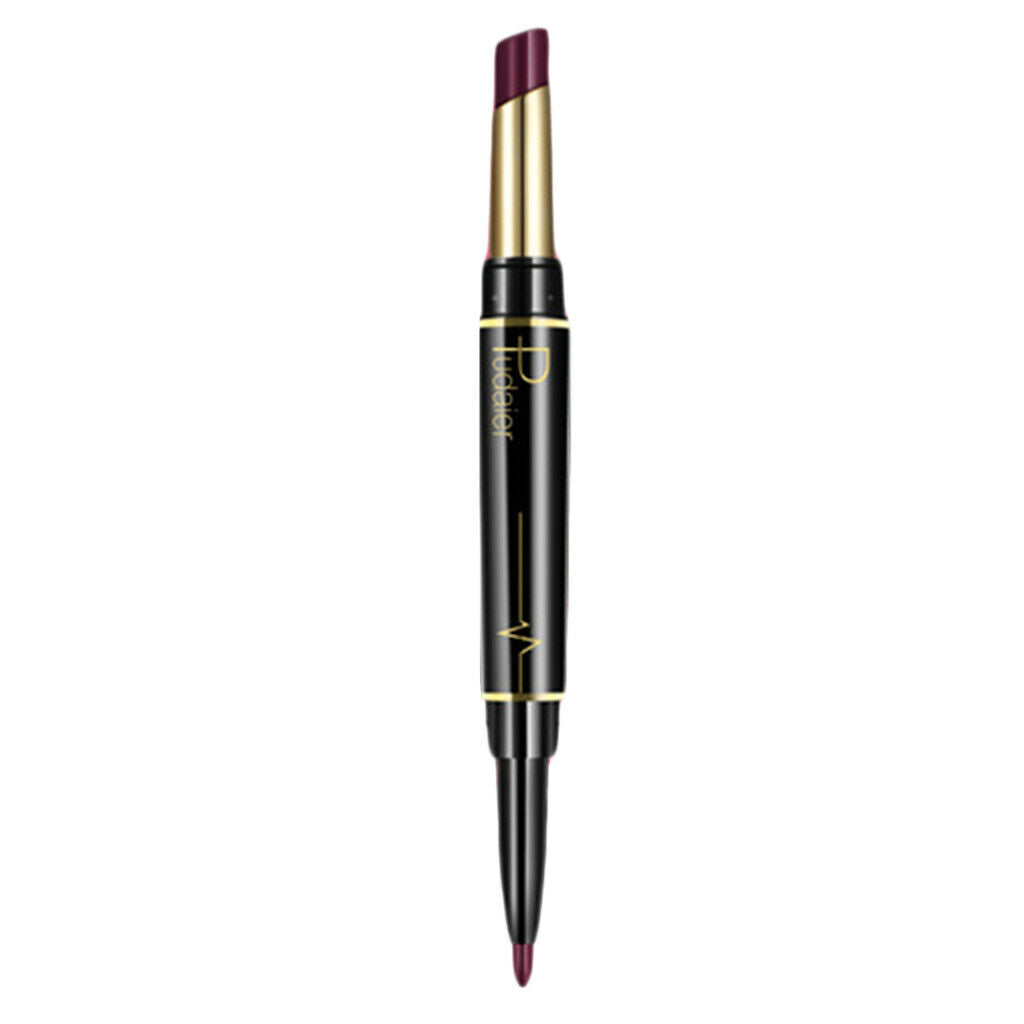 Double Head Long Lasting Waterproof Lipstick Pen Matte Lip Liner Make Up 16