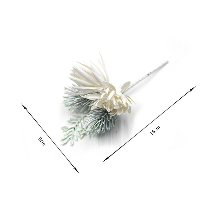 1Pc Artificial Flowers Pine Grass Flower Wedding Craft Scrapbook Christmas.l8