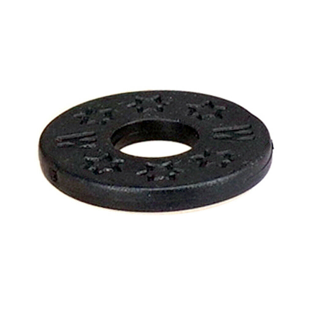 20 Pieces Guitar Strap Block Rubber Safety Strap Lock Washer Gasket Black