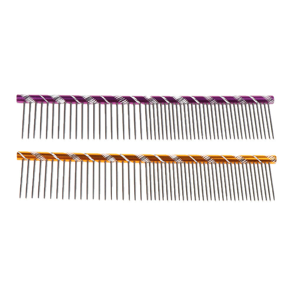 Stainless steel Animal pet hair comb Pet hair grooming tools Essential Props