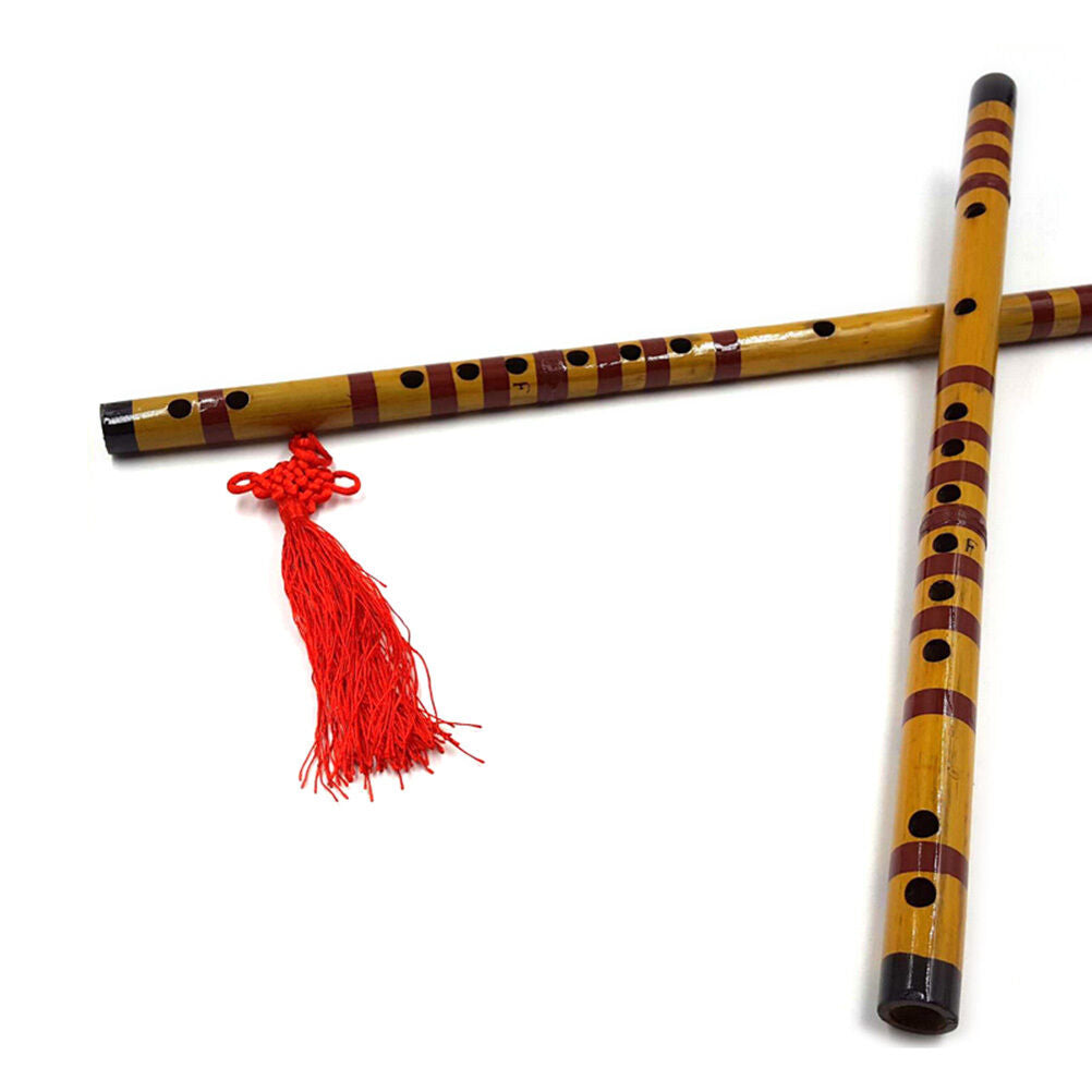 Traditional Bamboo Flute Clarinet  Student Musical Instrument 7Hole 42.5cm BDAU