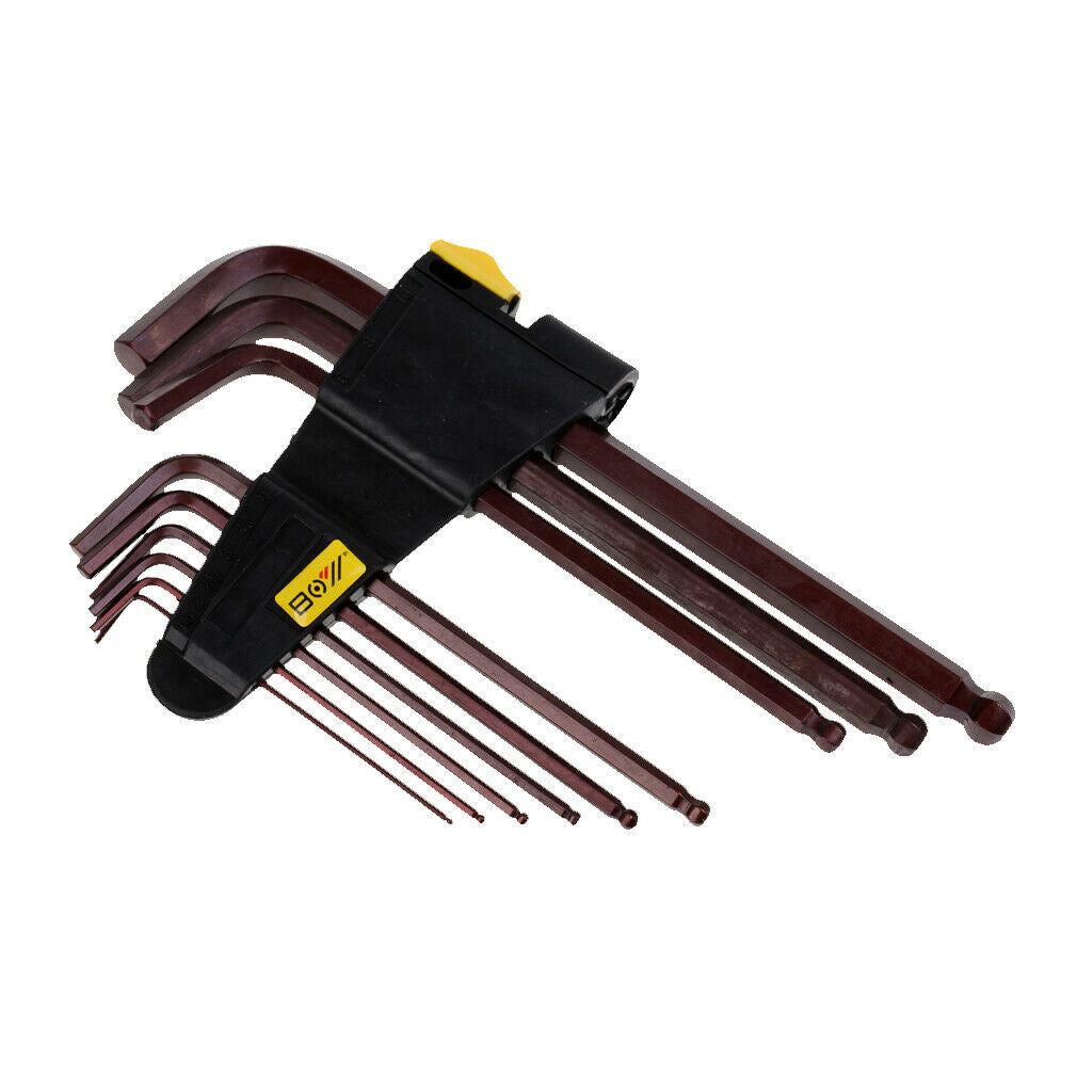 Bicycle Long Arm Metric Wrench Set Allen Hex Hexagon Key Repair Tool kits