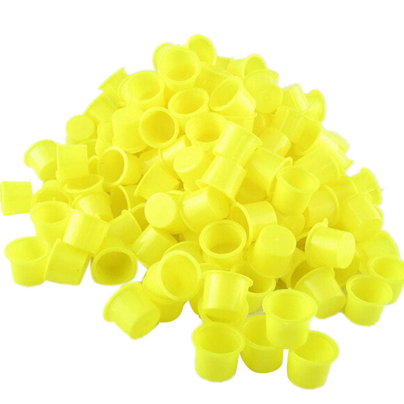 100PCS Tattoo Ink Caps Small Plastic Cups for Tattooing .l8
