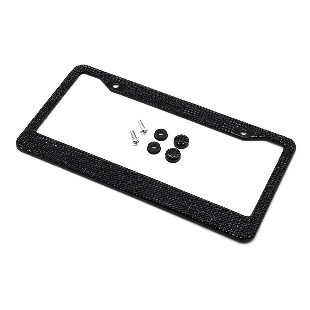 2pcs Metal License Plate Frame Back Front License Plate Holder with Screw