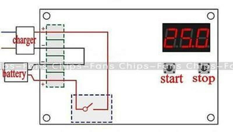 6-60V Plomb Acide Batterie Charge ContrÃ´leur Protection Interrupteur 12V 24V 48V