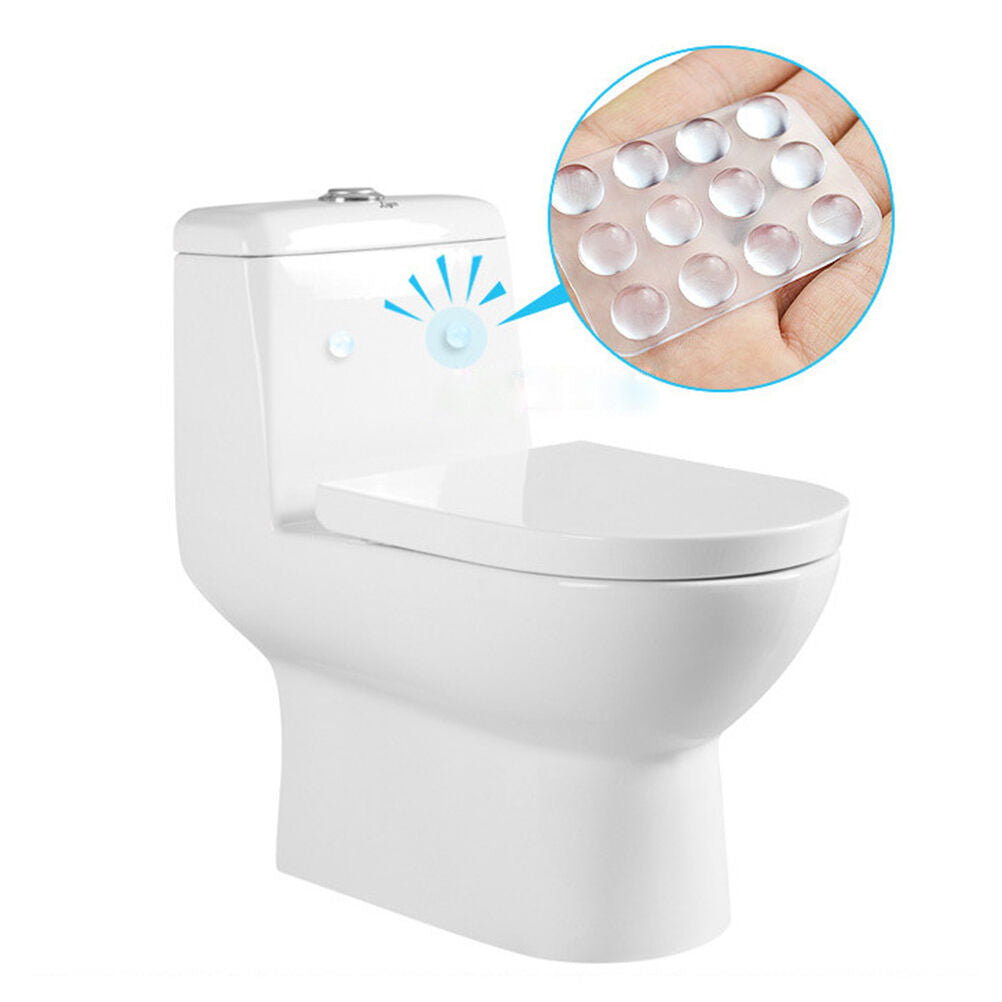 24pcs/Set Transparent Silicone Shock Absorber Soft Cushion for Closestool BDAU