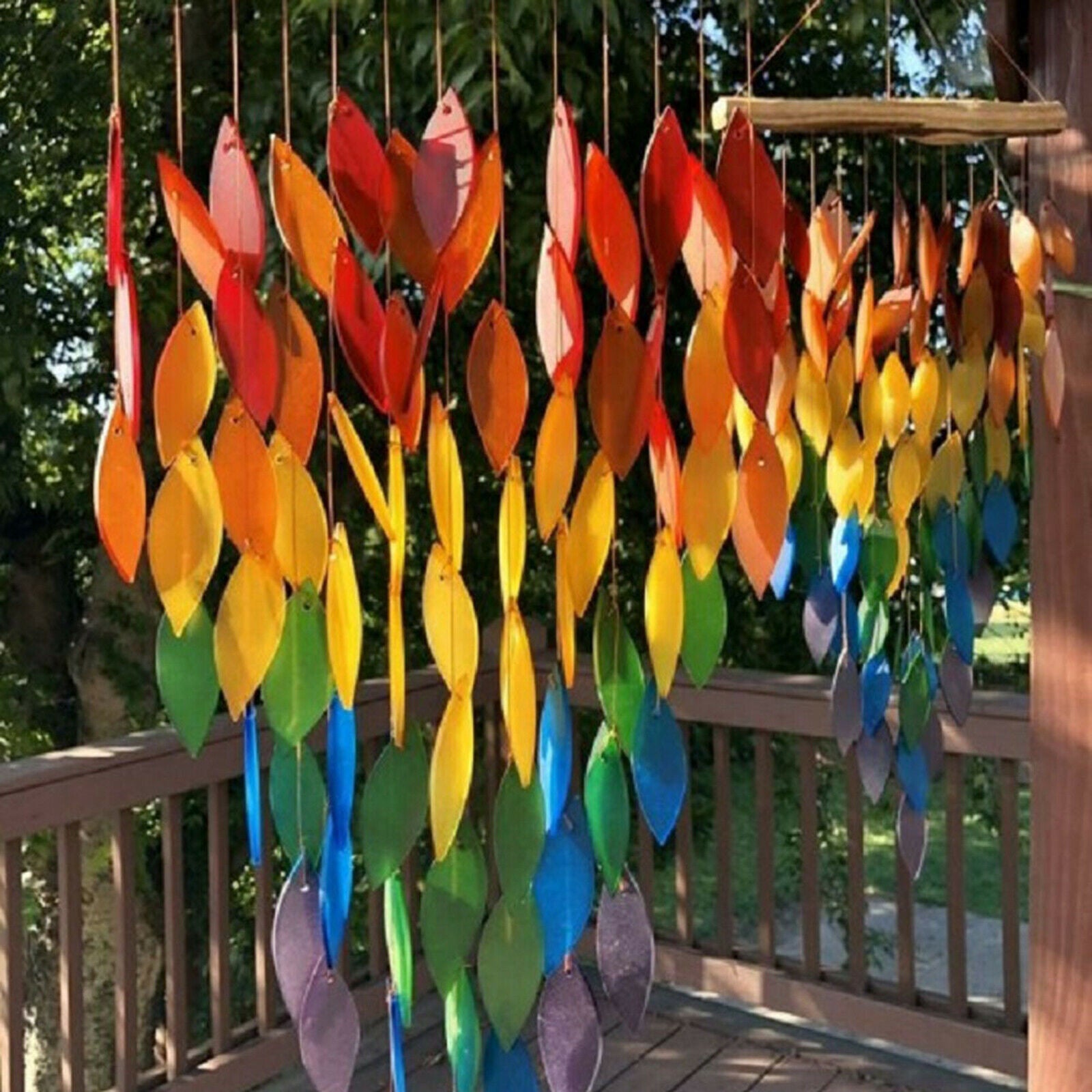 Handworks Rainbow Wind Chimes Perfect Chimes Decor for Outside Garden Porch