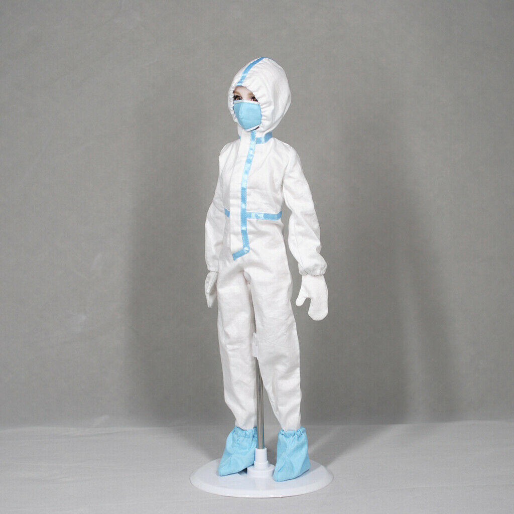 Handmade New 1/6 30cm Girl Protective Coverall Gloves Set Clothes Accessory