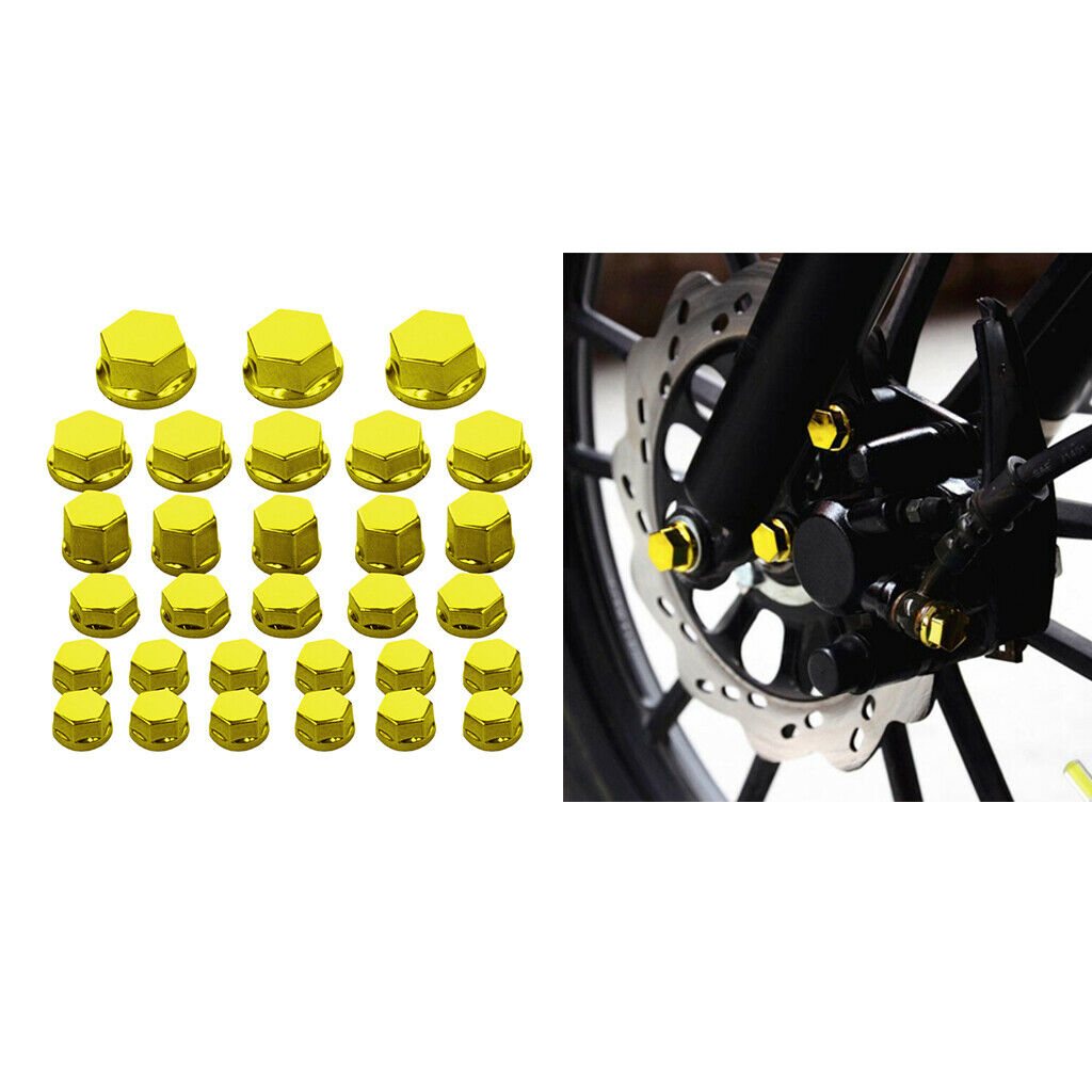 90 Pieces Motorbike Motorcycle Screw   Cover Decoration For Kawasaki