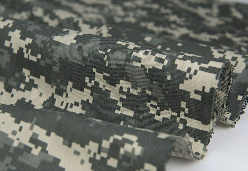 1.48M Width Polyester Cotton Twill Fabric Army Mosaic Digital Camo Cloth
