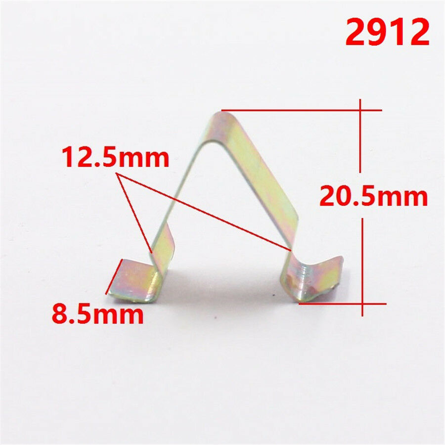 40Pcs Car Radio Dashboard DVD Metal U Cord Lock Retaining Clips Auto Fasteners