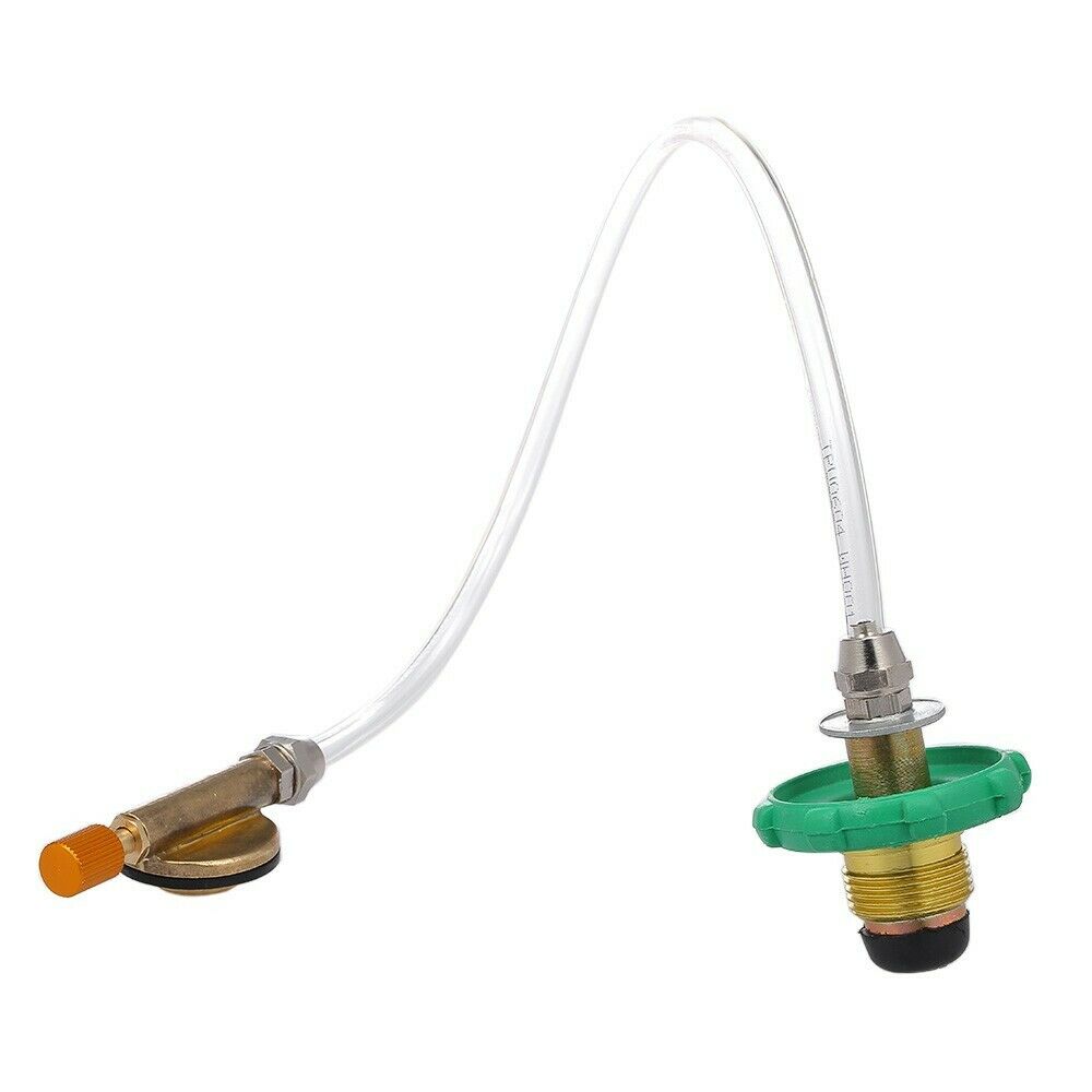 Camping Stove Propane Refill Adapter Flat Cylinder Tank Coupler Bottle
