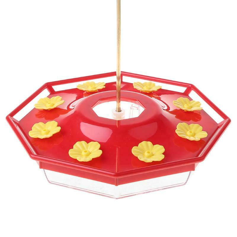 12 oz Plastic Hanging Hummingbird Feeder with 4 Feeding Ports
