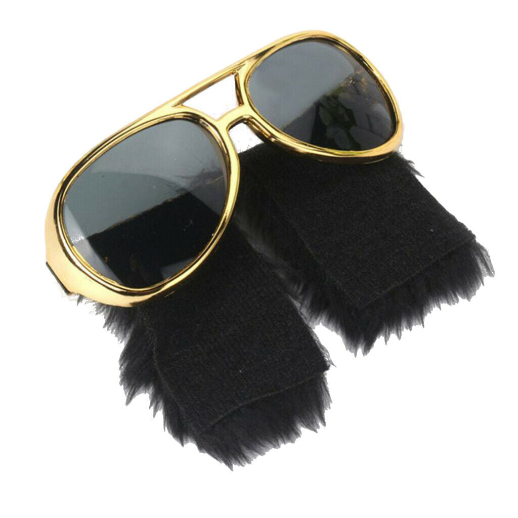 Prettyia Novelty 70s Disco Sunglasses Beard Glasses  Fancy Dress