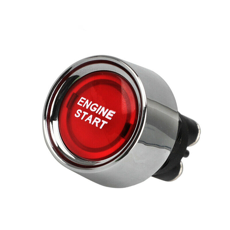 Universal Racing Car Red LED Illuminated Engine Start Switch Push Button Starter