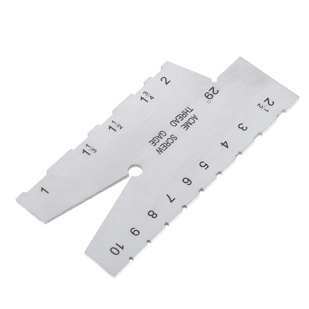 29 Degree Acme Screw Thread Gauge Gage Grinding Welding Ruler Measuring Tool