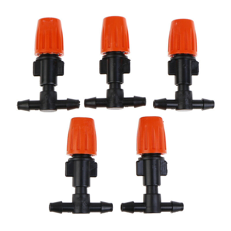 5Pcs Adjustable Misting Nozzle with Tee Joint for Watering Irrigation Spr.l8