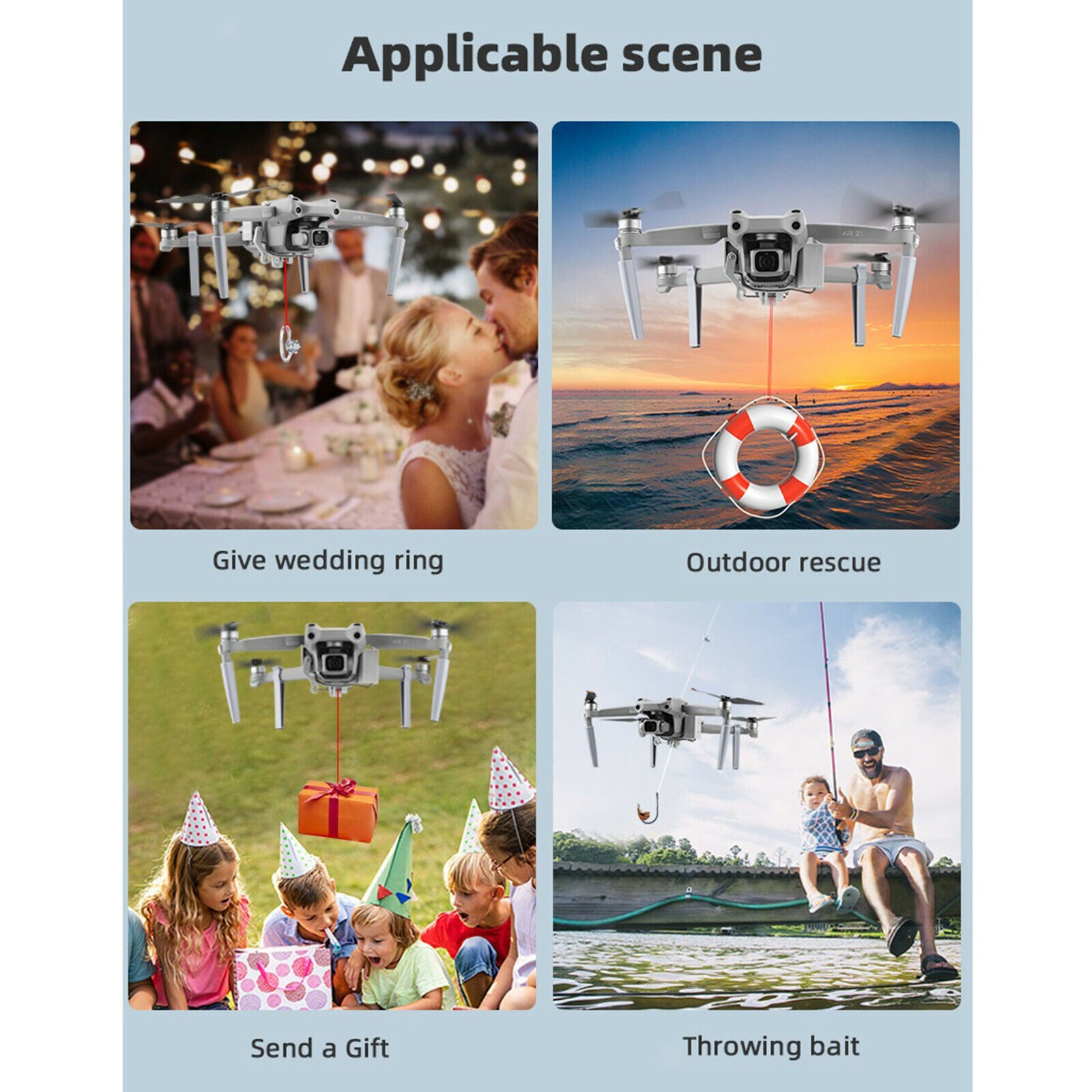 Release Drop Device for DJI AIR 2S Payload  Quick Release