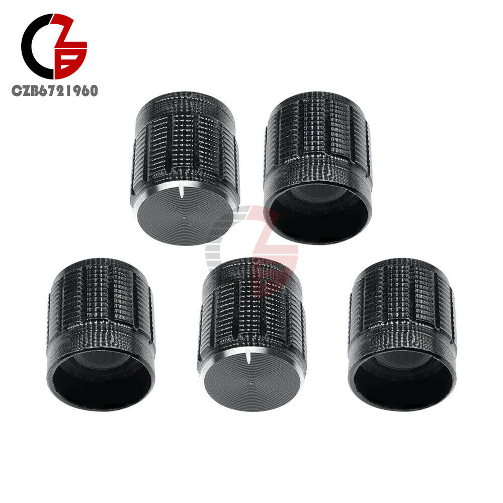 10PCS Volume Control Rotary Knobs Fit For 6mm Dia Knurled Shaft Potentiometer