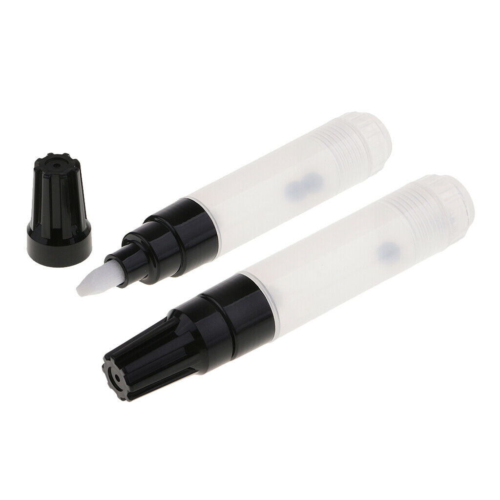 2x Clear Blank Tube Markers 8mm Ink Refills Cartridges School Office Marking Pen
