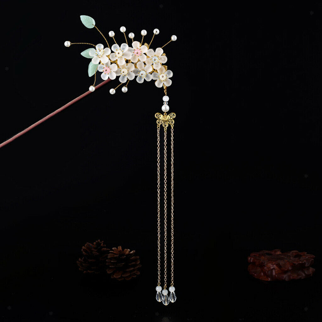 2 Pieces Female Hairpin Retro Hair Comb Tassel Hair Clasp Hair Accessories