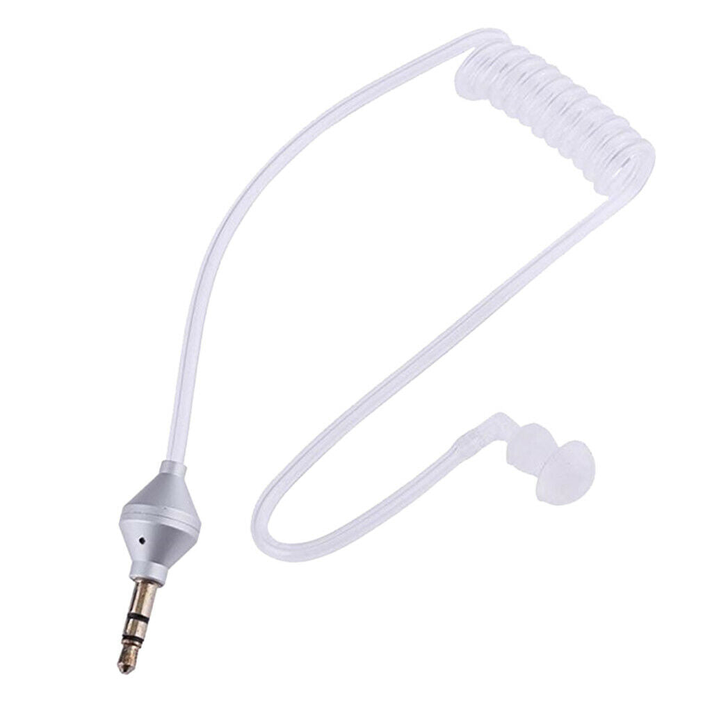 3.5mm Air Tube Headphone Headset Anti Radiation Stereo Mobile Earphone With Mic