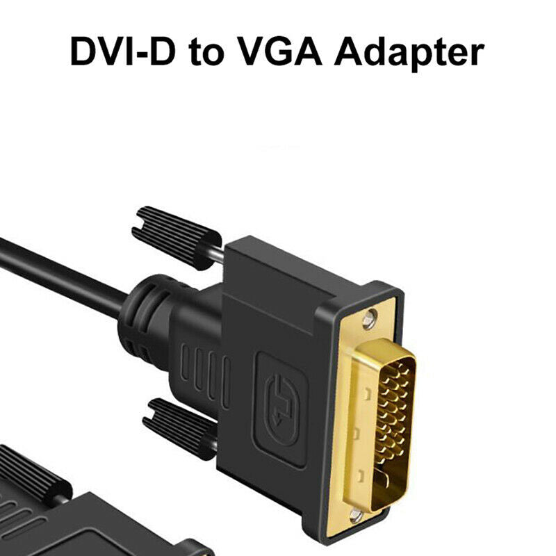 DVI D 24+1 25 Pin Male to VGA Female Adapter 1080P Video Active Cable ConveS FG
