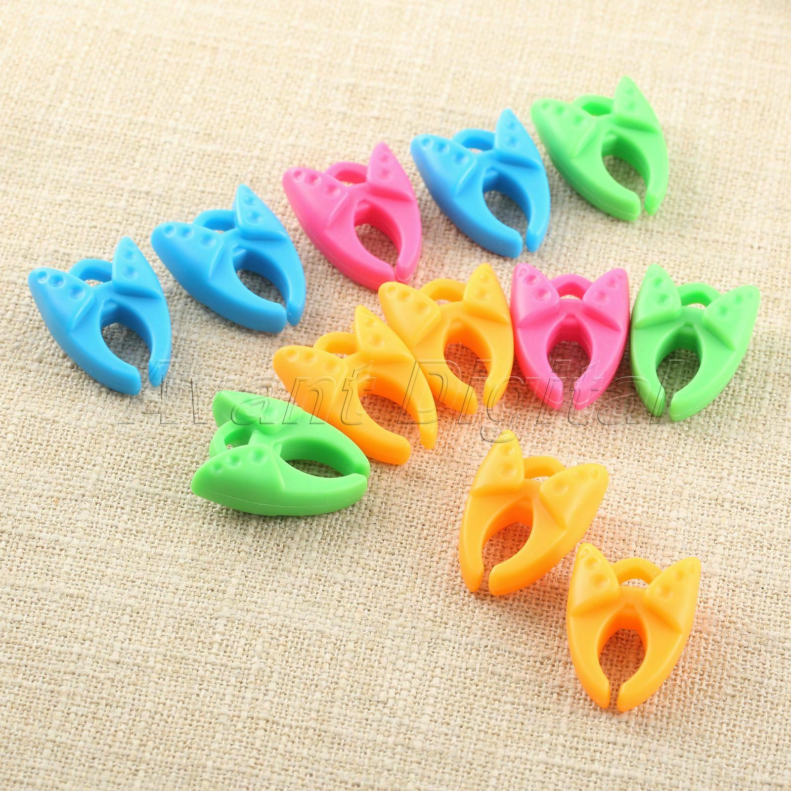 Bobbin Clip Thread Roller Coil Fixed Wrapped Clamp Sewing Tool Silica Gel 12pcs