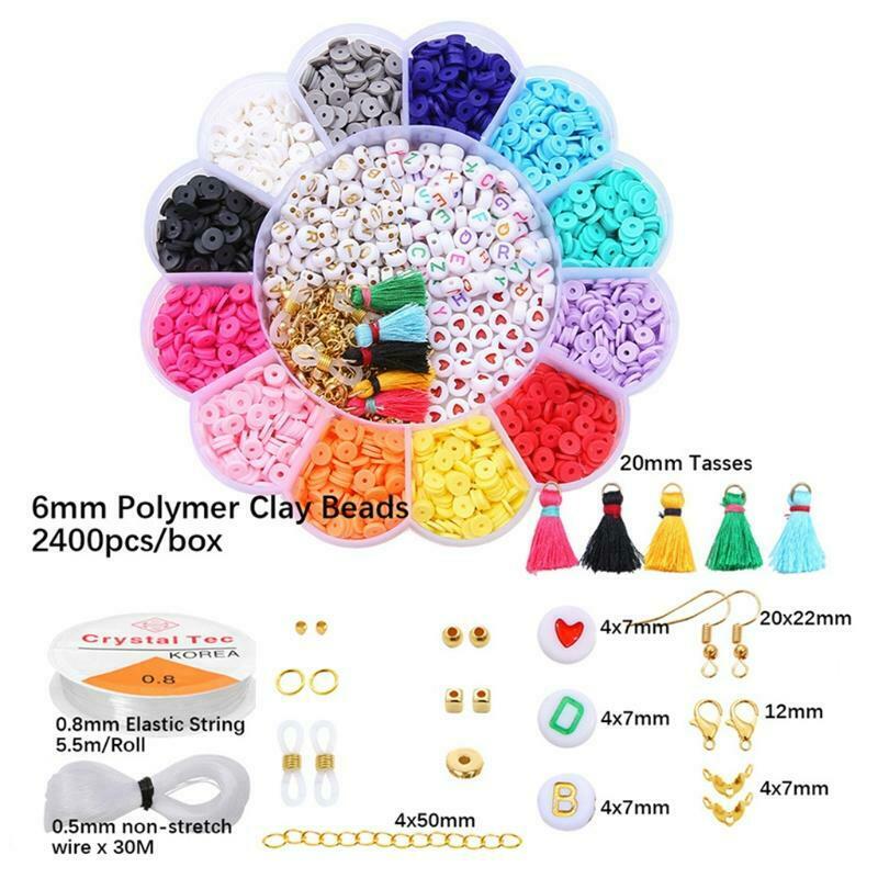 2400 Pieces Beads Other Accessories Jewelry Bead DIY Making Craft Letters Beads