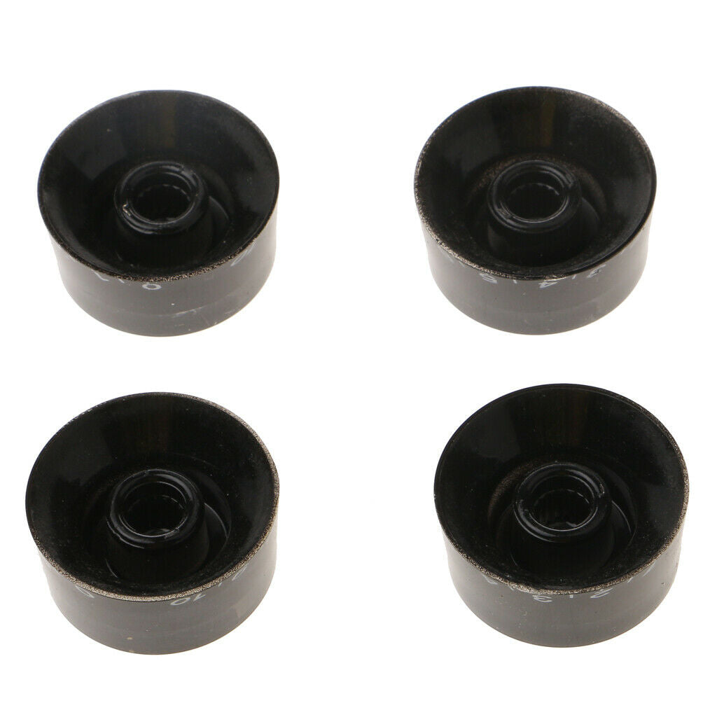 Pack of 4 Volume Tone Control Knobs Caps with Number Plastic for Les Paul