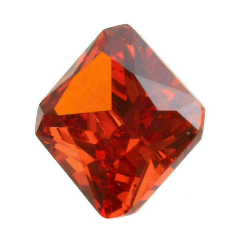 Unheated 8x10mm Red Orange Octagon Shape Loose Gemstones Jewelry Gift 5.02CT